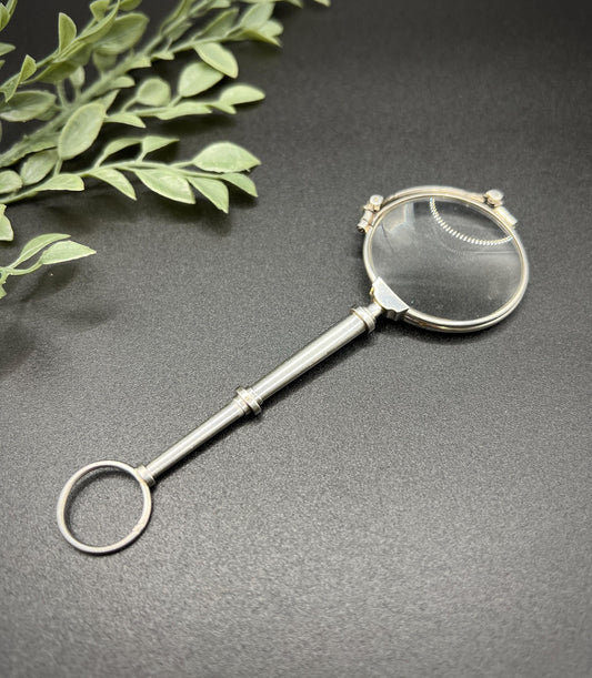 Antique Platinum French Stamped, 1920s Lorgnettes, Vintage Opera Glasses