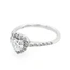 Diamond Heart Ring In 18 Carat White Gold