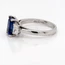 2.63 Carat Sapphire And Diamond Three Stone Ring In Platinum
