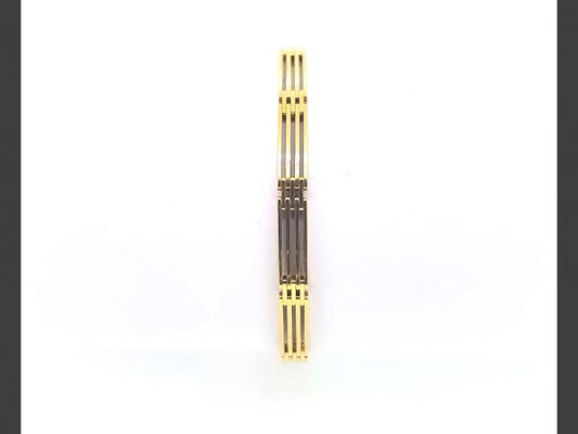 18ct yellow gold gate bracelet, with hidden clasp,, 17g