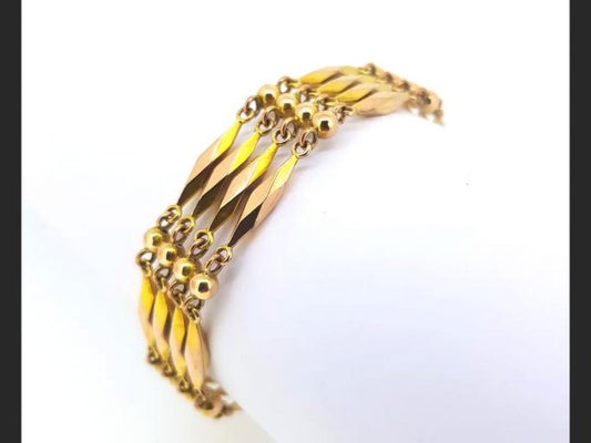 Gate Bracelet, 9ct Yellow Gold, 17.5g