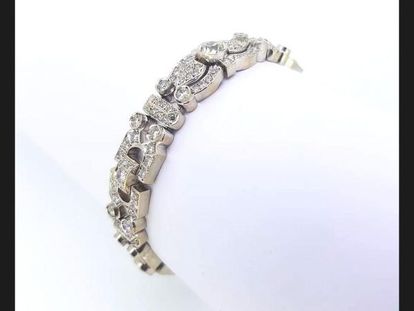 Vintage Diamond Bracelet, Diamonds totaling an estimated 12 carats