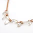 18 Carat Rose Gold Diamond-Set Fine Chain Necklace