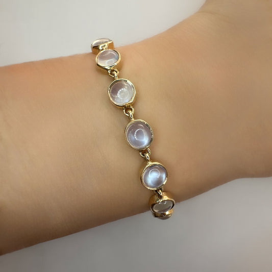 Cabochon Moonstone Bracelet