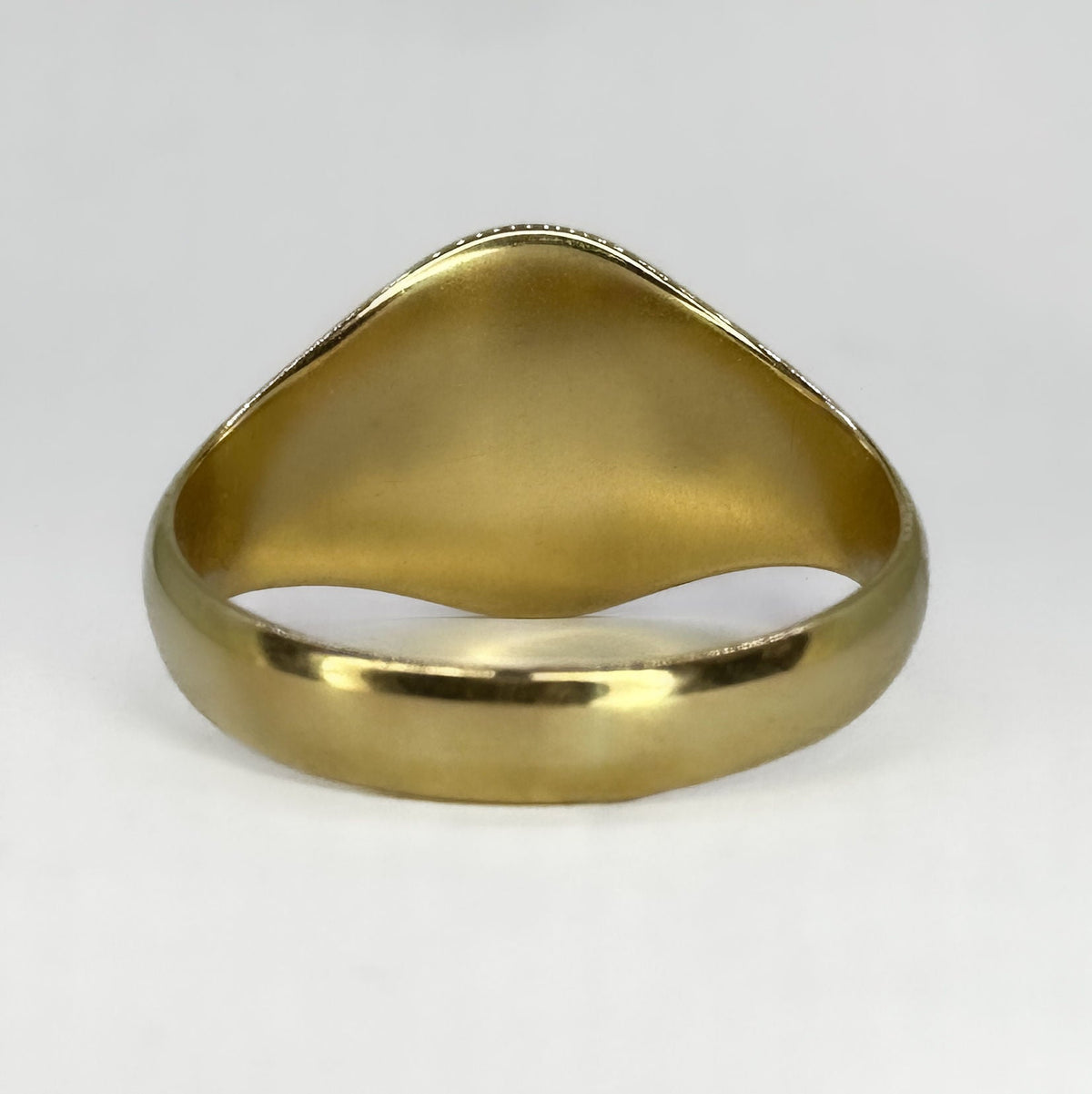 Vintage 9ct Yellow Gold Oval Signet Ring