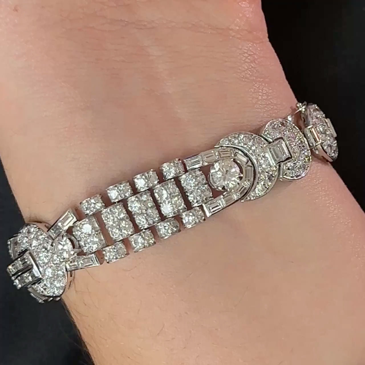 1940's 15ct Diamond Bracelet