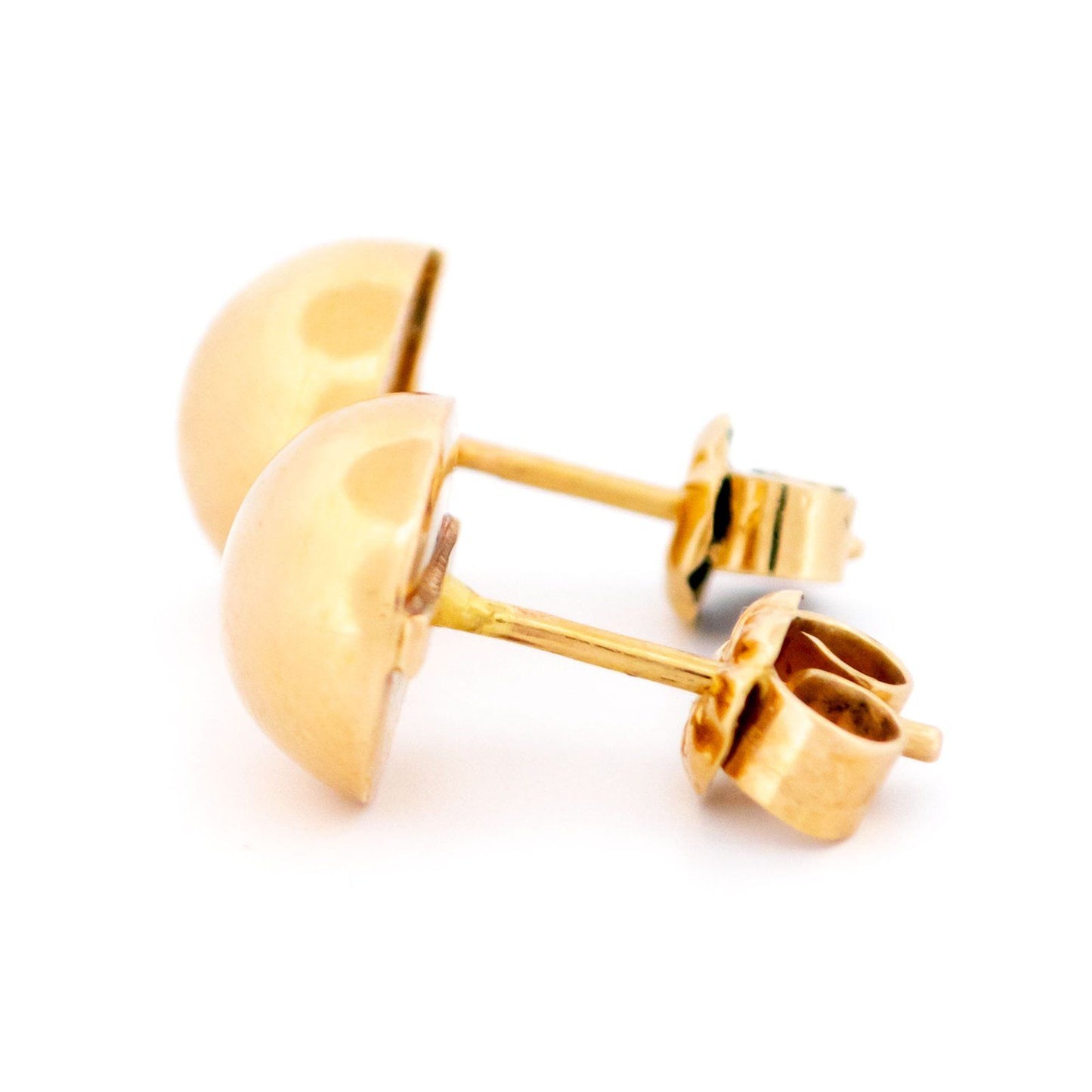 Pre Owned 18ct Yellow Gold Ball Stud Earrings