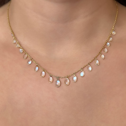 15ct Moonstone Drop Necklace
