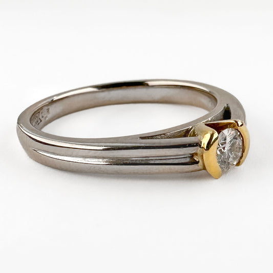 Diamond Solitaire Millennium Ring