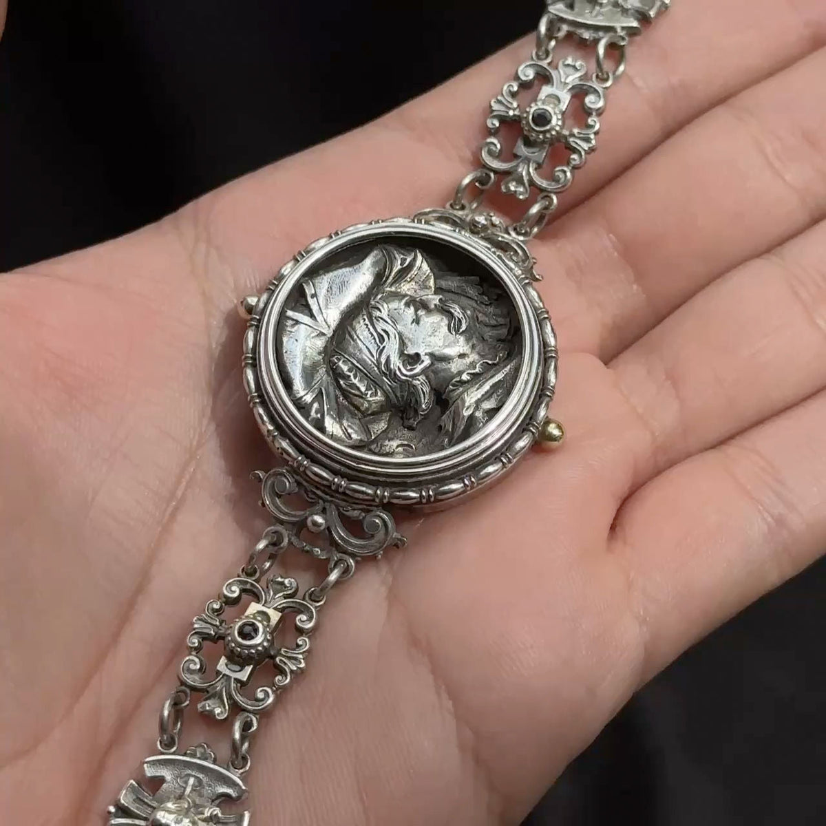 Art Nouveau Antique Silver Bracelet by Georg Adam Scheid