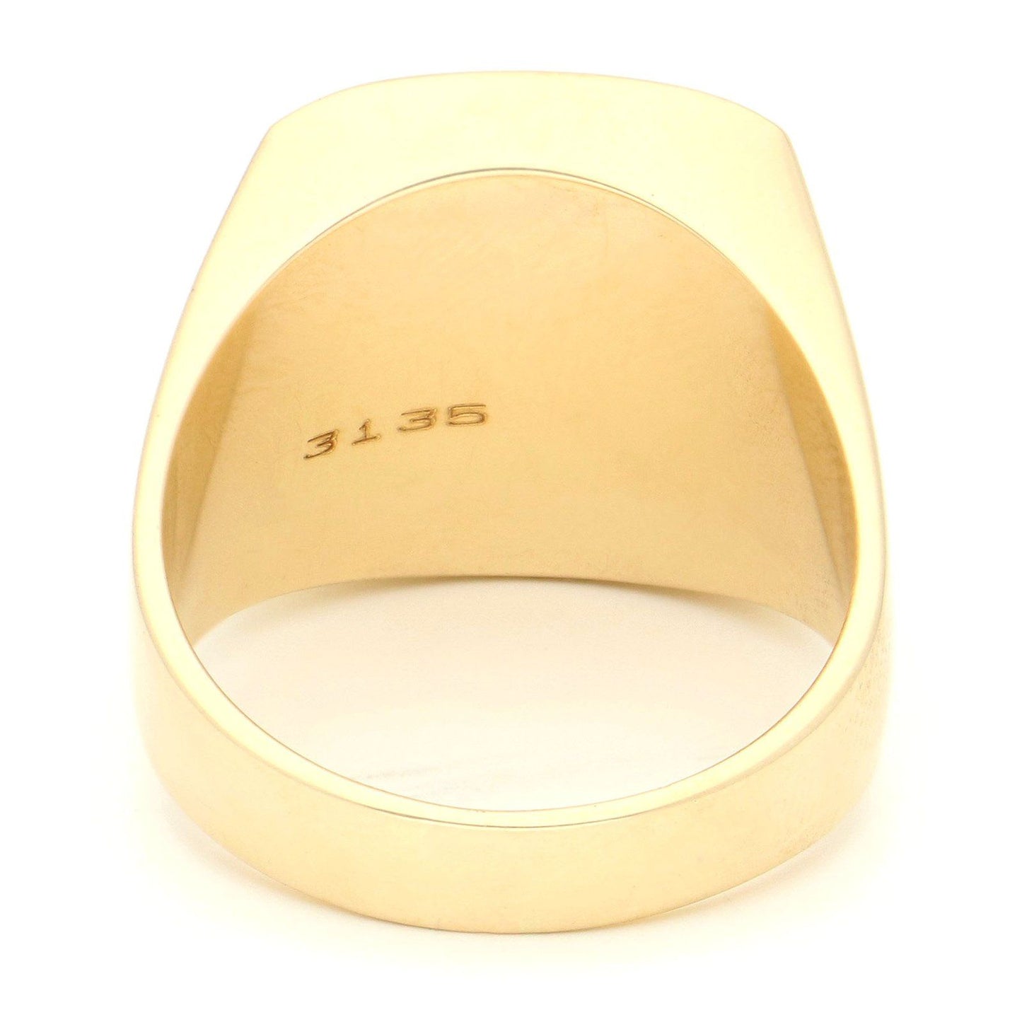 3135 stamp on the inside of the yellow gold ring
