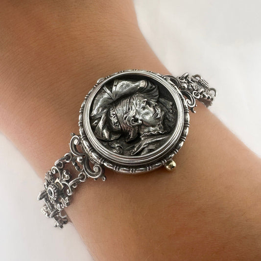 Art Nouveau Antique Silver Bracelet by Georg Adam Scheid