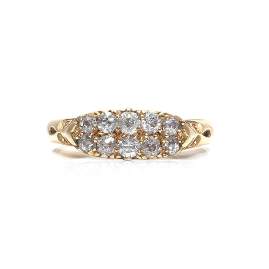 Antique Edwardian 18 ct Gold Old Cut Diamond Engagement Ring, Chester 1902