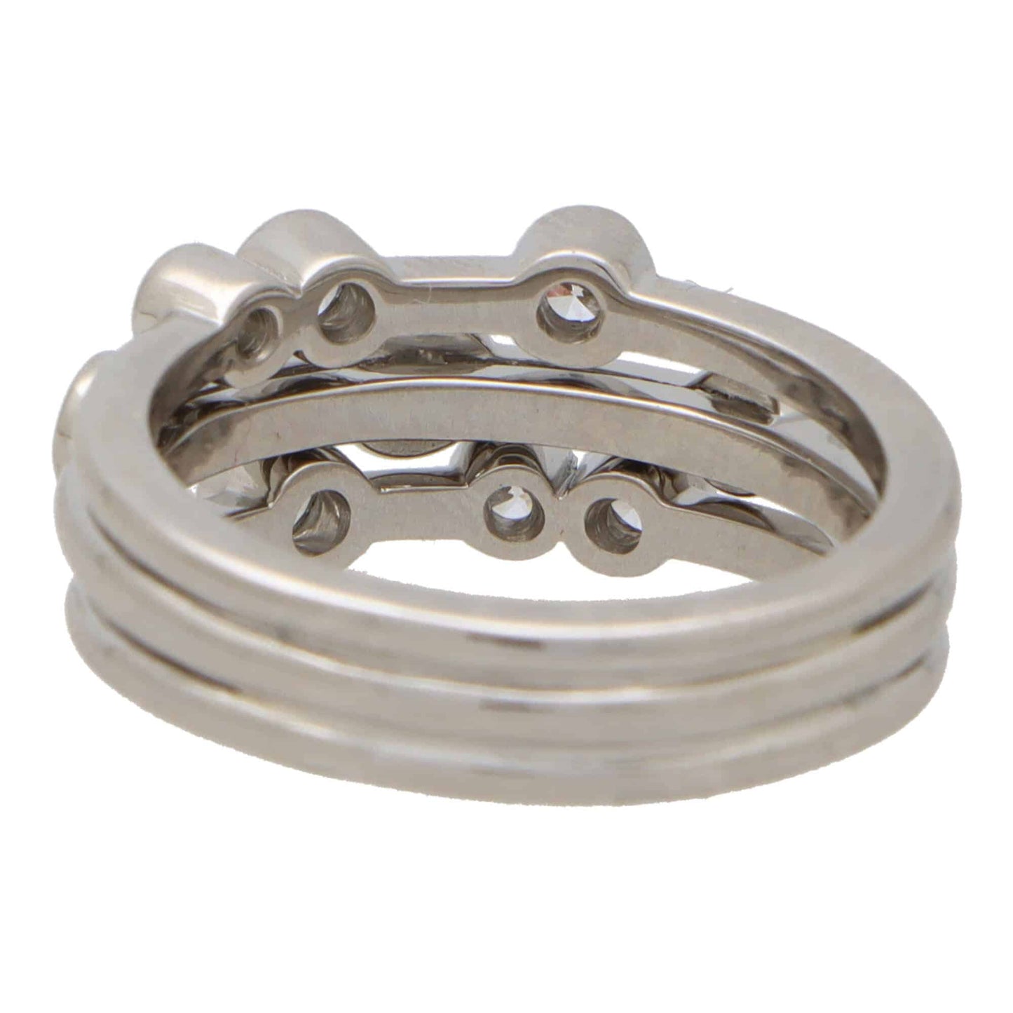 Modern Diamond Bubble Ring, 0.77 carats