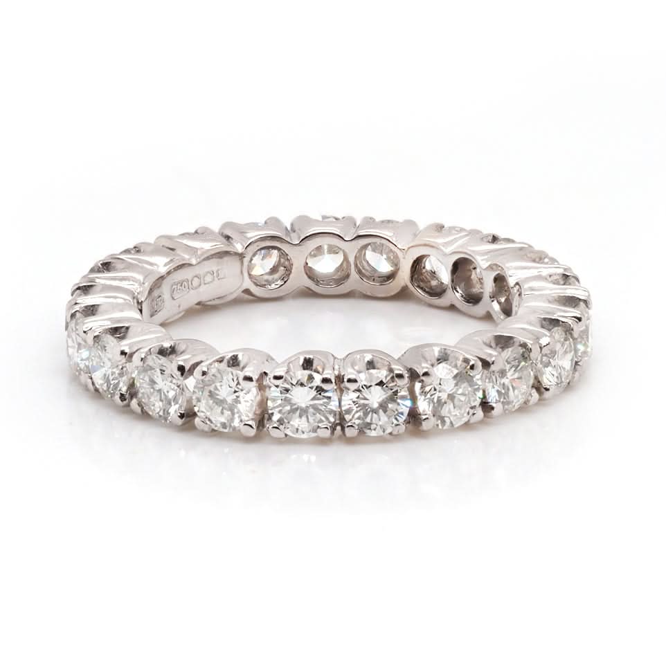18ct White Gold 21 Diamond Full Eternity Ring