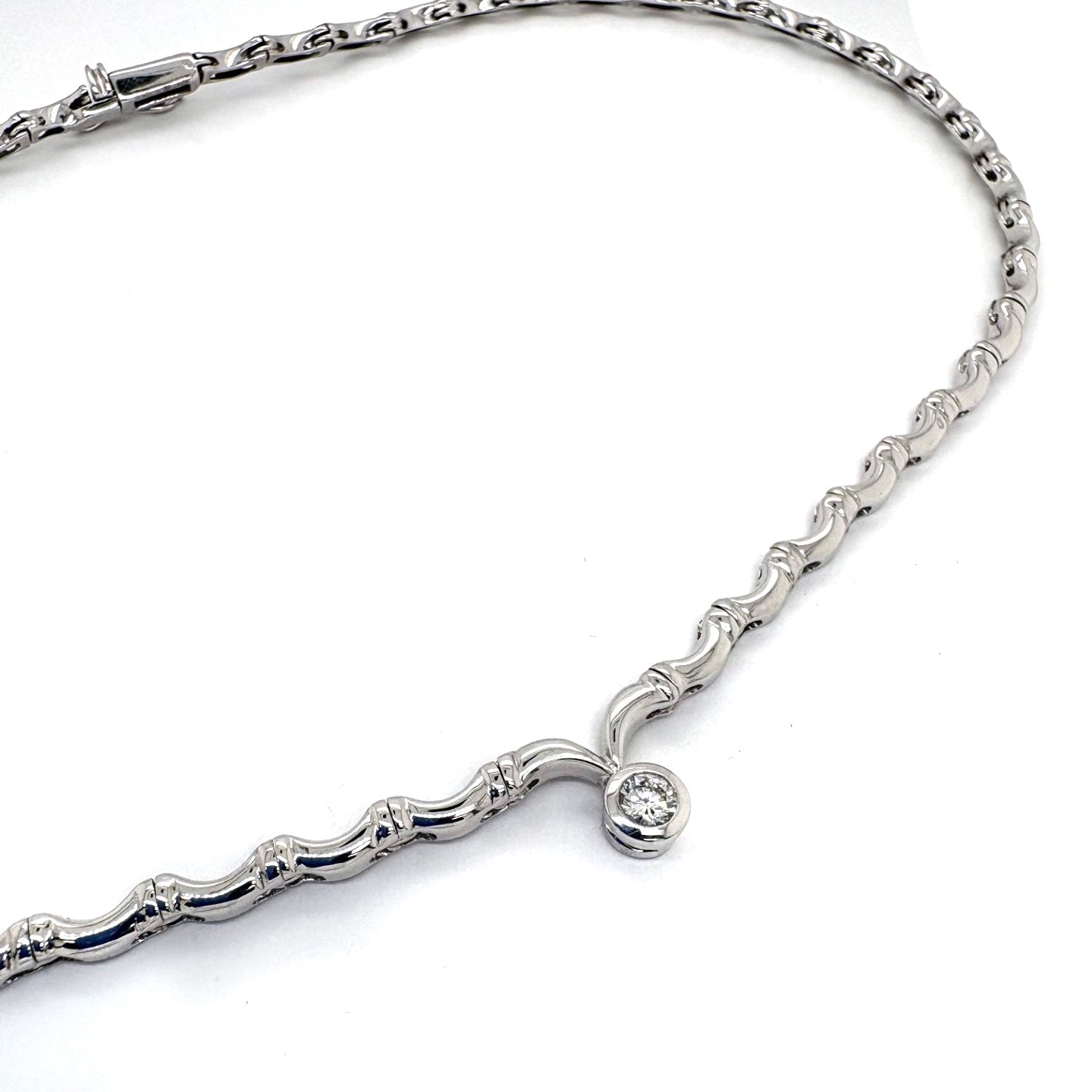 18 Carat White Gold Diamond Collarette by Picchiotti, 0.21 Carat