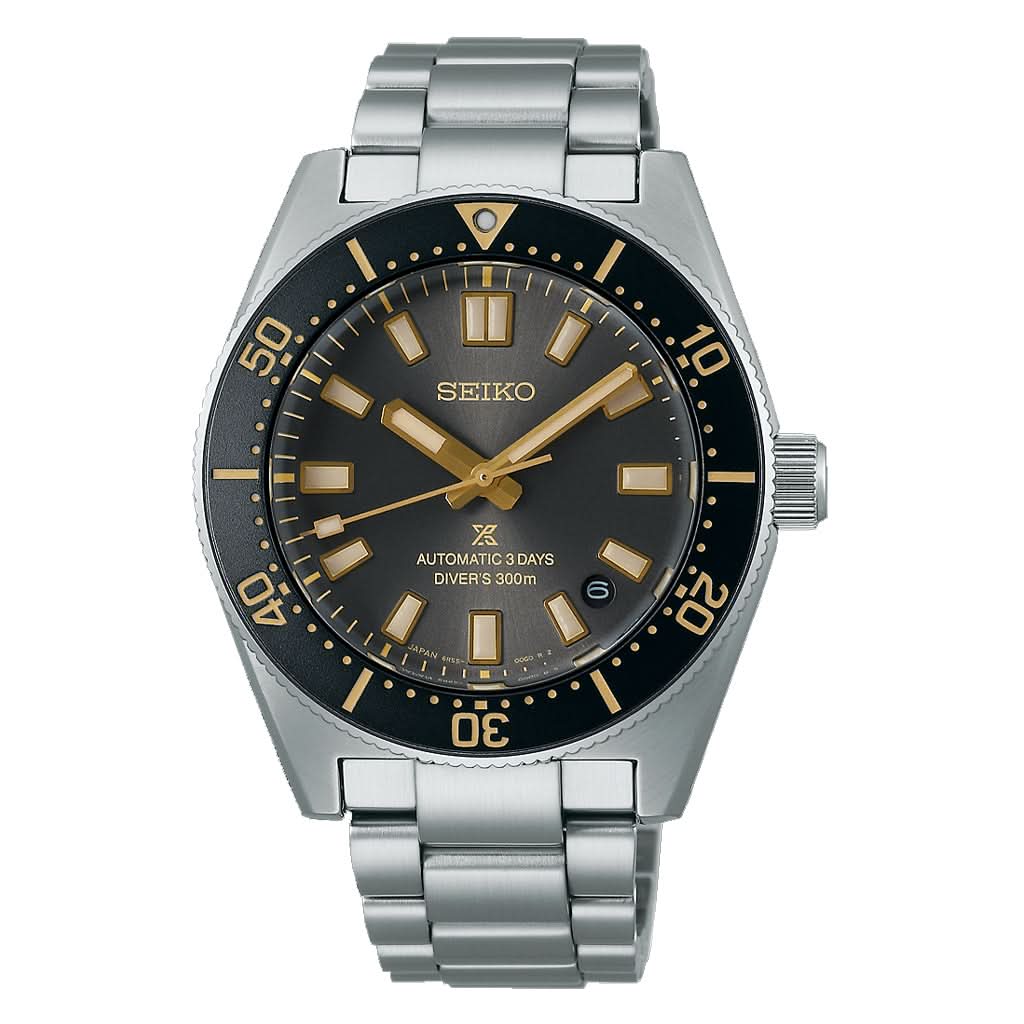 SEIKO Prospex 1965 Heritage Diver's Watch in Tide Grey, stainless steel, with date window