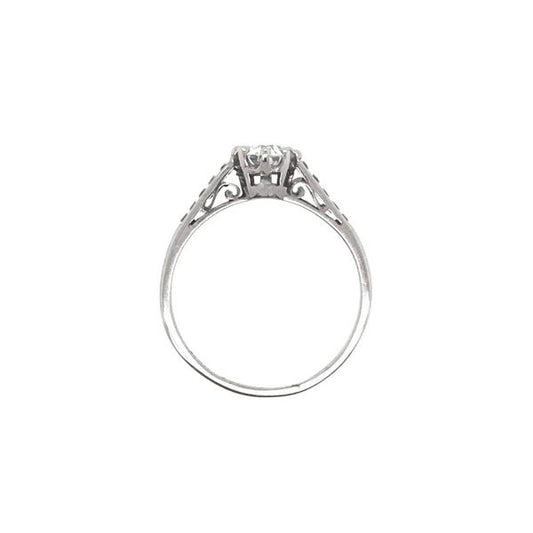 Vintage 1930's Solitaire Diamond Engagement Ring, 0.60 carats
