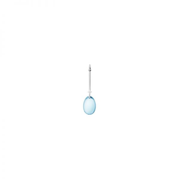Georg Jensen Blue Topaz and Diamond Dew Drop Pendant