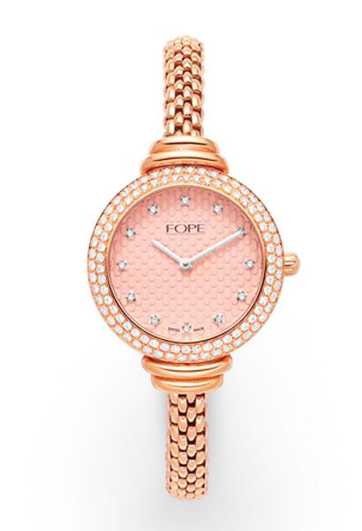 Fope Ladyfope Watch, Diamond Bezel, 1.32 carats, 18ct Rose Gold