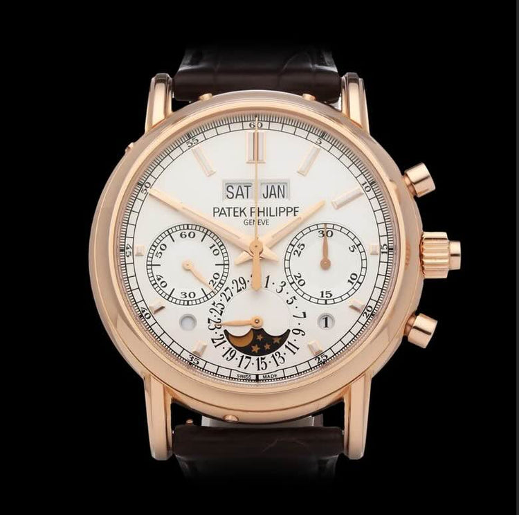 Patek Philippe Calatrava 3919 18ct White Gold Gentleman's 33mm Manual Wrist Watch, white dial, black Roman hour markers and small seconds, Patek Philippe black leather strap with 18ct white gold pin buckle, with Patek Philippe extract