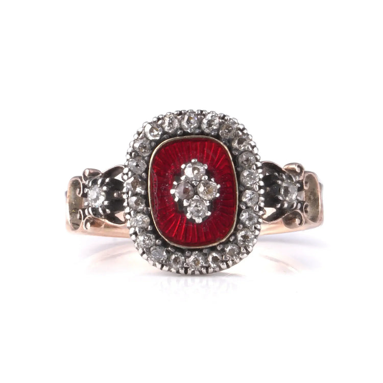 Antique Victorian Shell Cameo Ring