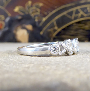 0.43ct Diamond Hugs and Kisses Ring