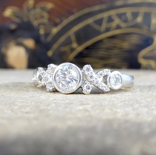 0.43ct Diamond Hugs and Kisses Ring