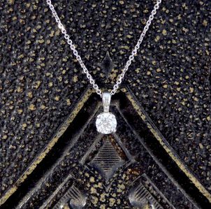 0.50ct Diamond Solitaire Pendant Necklace