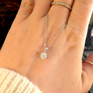 0.50ct Diamond Solitaire Pendant Necklace