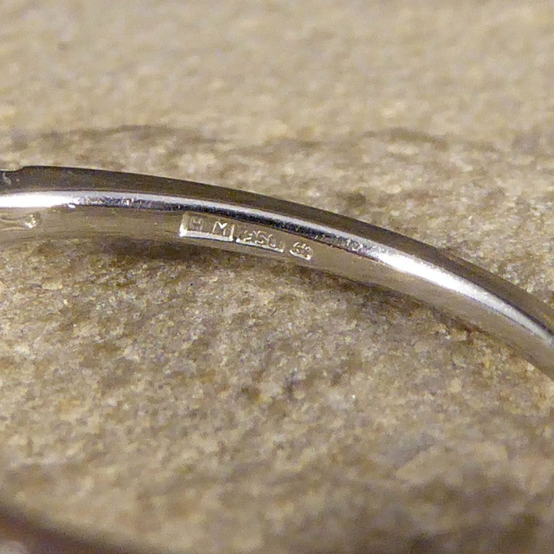 0.55ct Marquise Cut Diamond Solitaire Ring with Diamond Shoulders