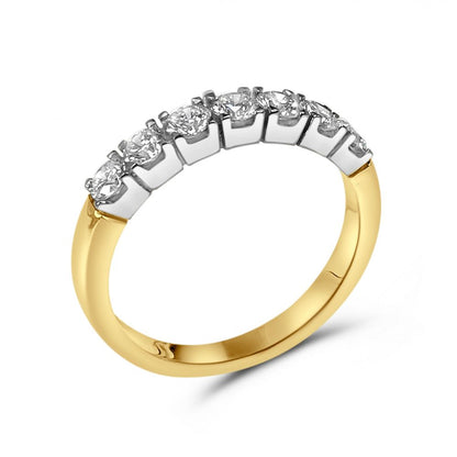 0.68ct Diamond Half Eternity Ring