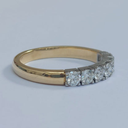 Seven Stone Diamond Half Eternity Ring, 0.68ct