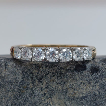 Seven Stone Diamond Half Eternity Ring, 0.68ct