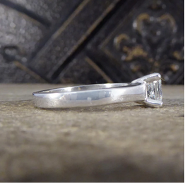 0.71ct Princess Cut Diamond Engagement Ring