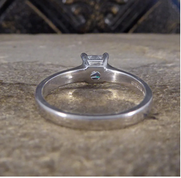 0.71ct Princess Cut Diamond Engagement Ring