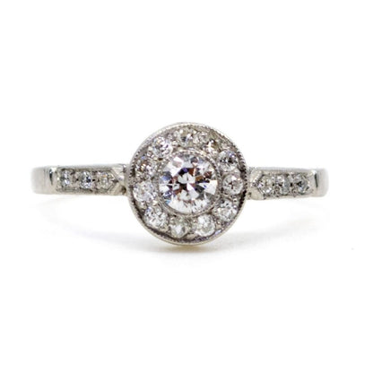 Vintage Diamond Halo Ring