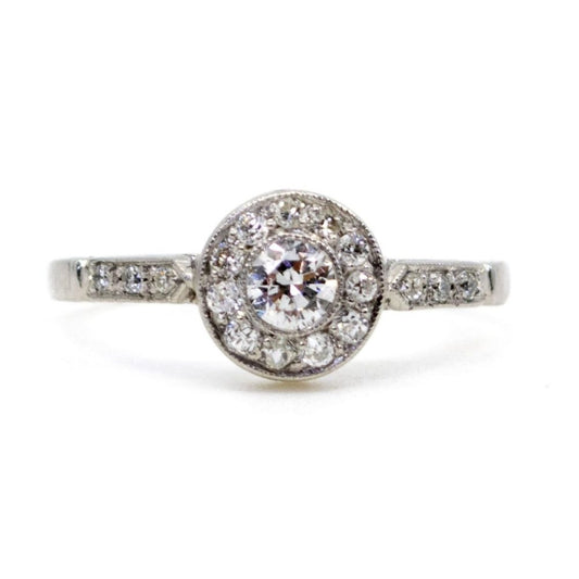 Vintage Diamond Halo Ring