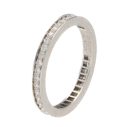 Vintage Van Cleef and Arpels Diamond Full Eternity Ring in Platinum