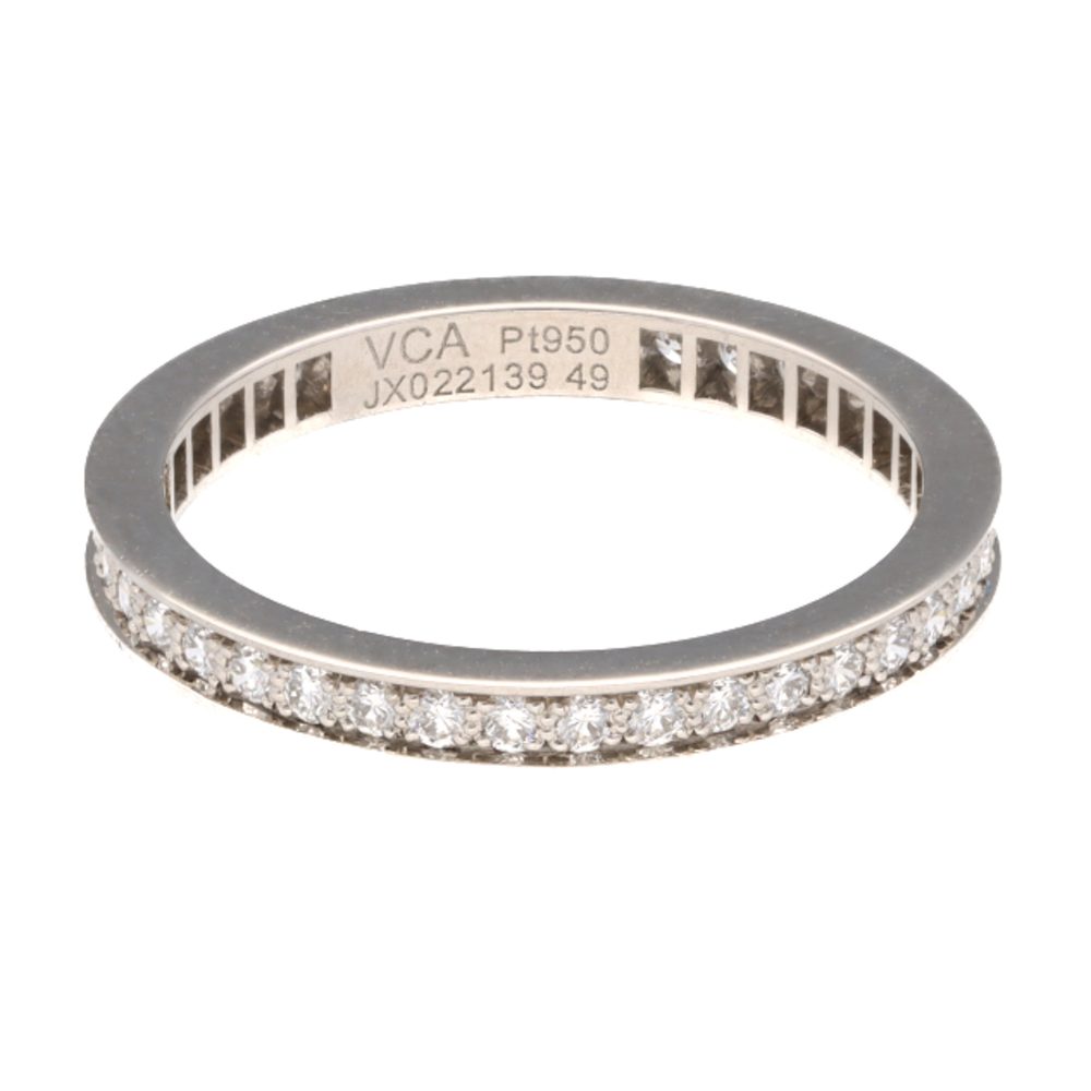 Vintage Van Cleef and Arpels Diamond Full Eternity Ring in Platinum