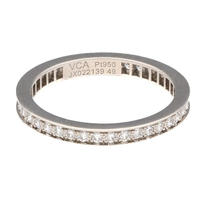 Vintage Van Cleef and Arpels Diamond Full Eternity Ring in Platinum