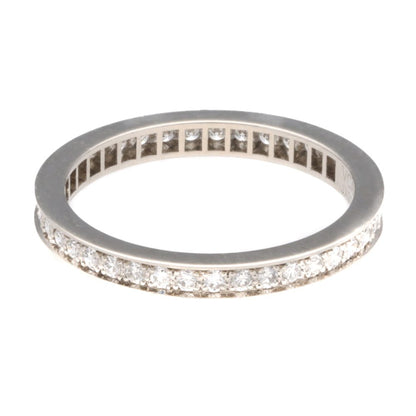 Vintage Van Cleef and Arpels Diamond Full Eternity Ring in Platinum