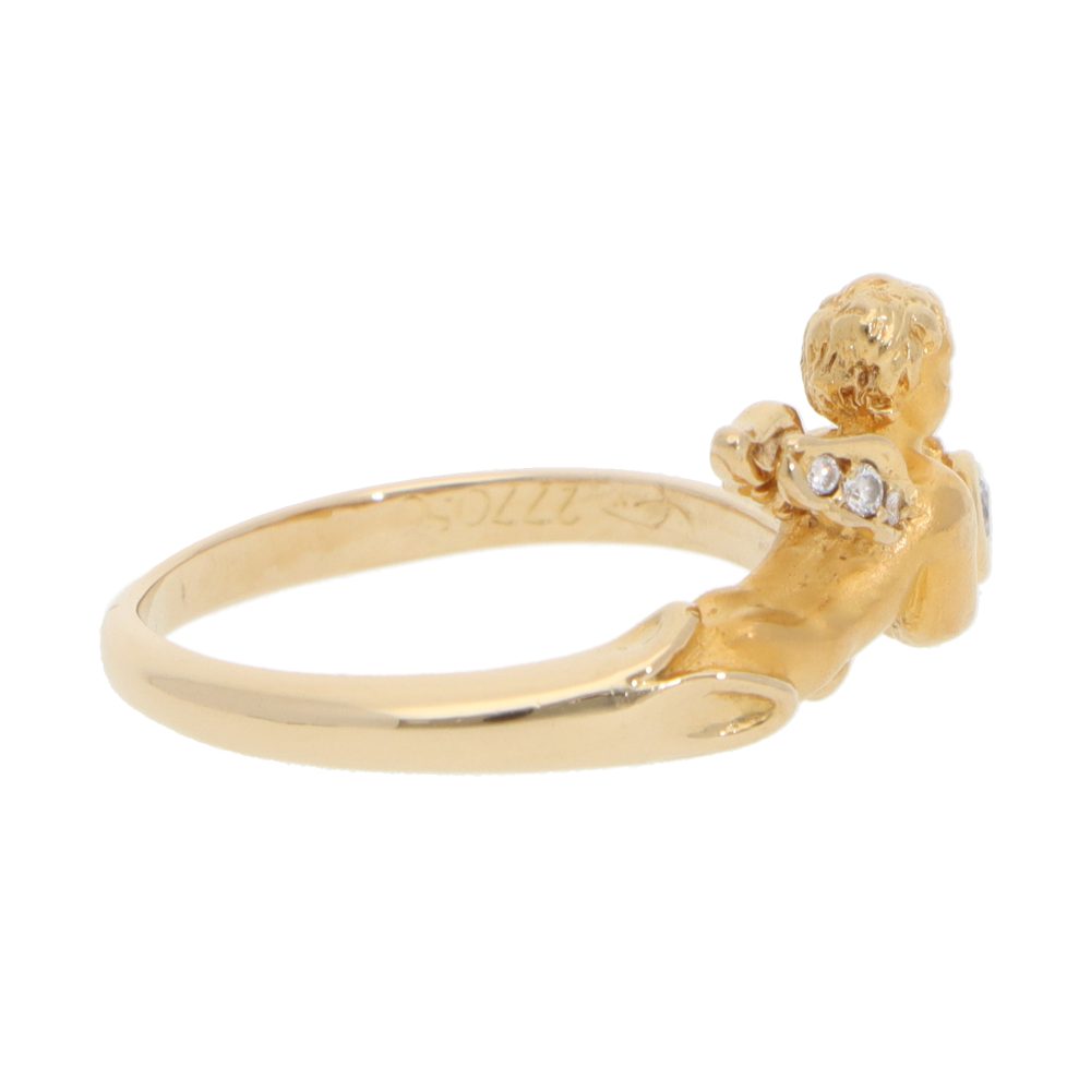 My Angel diamond ring in gold.