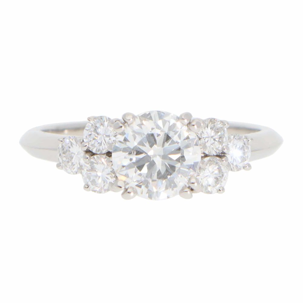 Boucheron diamond ring in platinum.