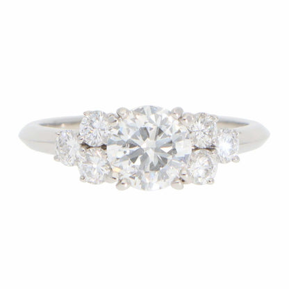 Boucheron diamond ring in platinum.