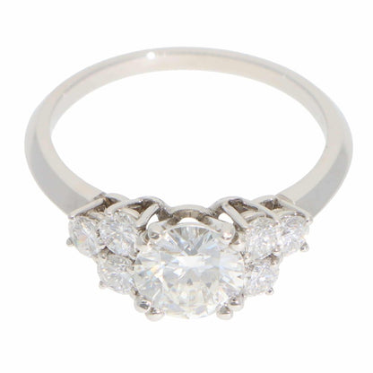 Boucheron diamond ring in platinum.