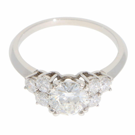 Boucheron diamond ring in platinum.