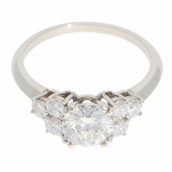 Boucheron diamond ring in platinum.