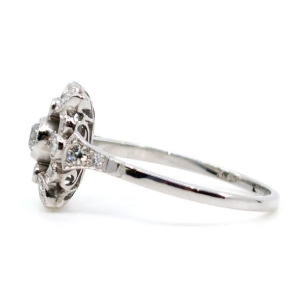 Antique Art Deco Diamond Platinum Ring