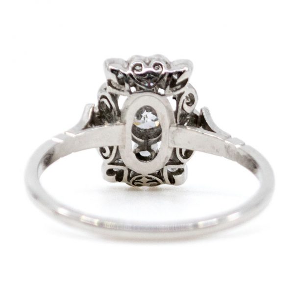 Antique Art Deco Diamond Platinum Ring